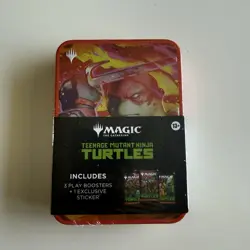 Magic The Gathering Teenage Mutant Ninja Turtles Leonardo and Raphael Tins Lot 2 - Image 4
