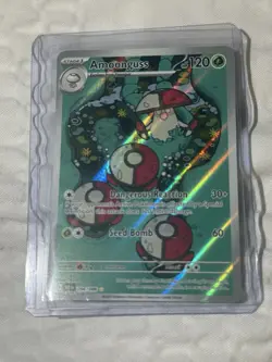 Pokemon Card TCG: Amoonguss 096/086 Illustration Rare Black Bolt SV NM Holo - Image 4