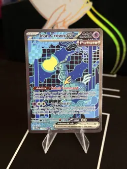 Iron Crown EX 158/131 Prismatic Evolutions - Special Illustration Rare - Image 1