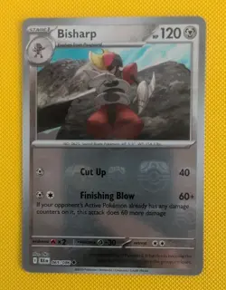 Bisharp 065/086 Sv: Black Bolt Masterball Reverse Holo Rare Pokemon Card - Image 1
