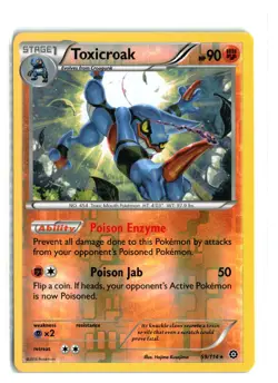 TOXICROAK 59/114 REVERSE HOLO POKEMON TCG NM-LP - Image 1