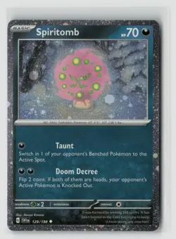 Spiritomb #129/198 Cosmos Holo Promo Pokemon TCG NM - Image 1
