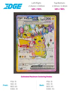 Pikachu ex - 219/191 Pokemon TCG Ultra Rare SV08: Surging Sparks Near Mint - Image 3