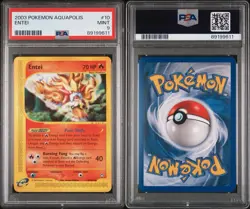 Pokemon Entei 010/147 Aquapolis Rare Regular PSA 9 Mint 2003 TCG - Image 3
