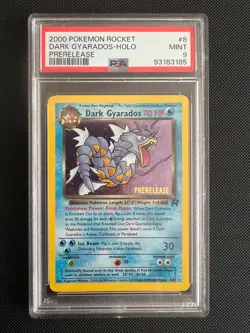 Pokemon TCG Dark Gyarados (Prerelease) 08/82 Wotc Promo Holo PSA 9 - Image 1