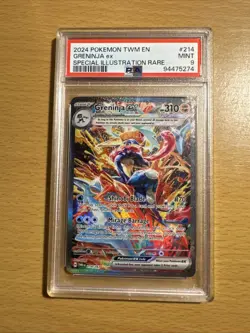PSA 9 - Greninja ex 214/167 SIR SV Twilight Masquerade - Pokemon - Image 1