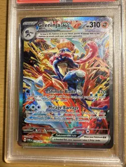 PSA 9 - Greninja ex 214/167 SIR SV Twilight Masquerade - Pokemon - Image 2