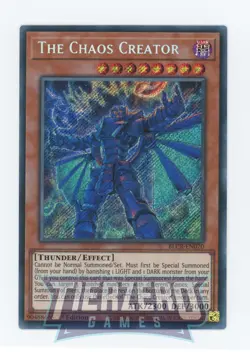 Yugioh The Chaos Creator BLCR-EN070 Secret Rare 1st Edition Near Mint - Image 1