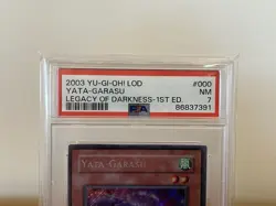 2003 Yu-Gi-Oh Yata-Garasu LOD-000 1st Edition PSA 7 - Image 2