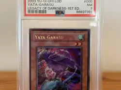 2003 Yu-Gi-Oh Yata-Garasu LOD-000 1st Edition PSA 7 - Image 3