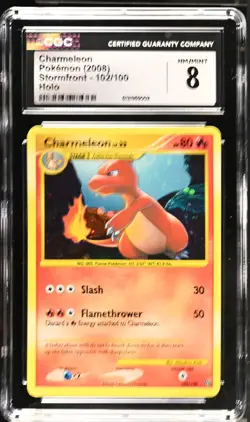 CGC 8 NM/MINT Charmeleon 102/100 Holo Stormfront Pokemon Card - Image 1