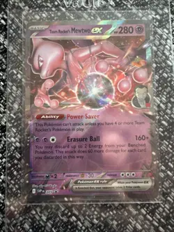 Team Rocket's Mewtwo ex 205 Sv: Scarlet & Violet Promo Cards Holo - Image 1