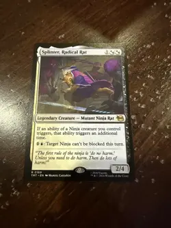 SPLINTER, RADICAL RAT x1 mtg NM-M Teenage Mutant Ninja Turtles 1 Rare - Image 1