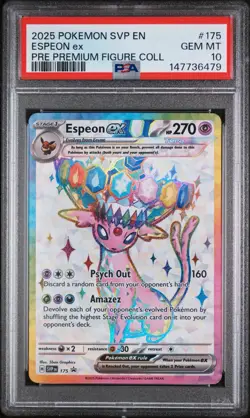 2025 Pokemon SVP EN Espeon ex #175 *PSA 10* - Image 1