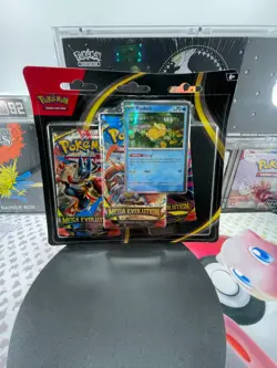 Pokemon TCG Mega Evolution 3- Pack Blister - Psyduck Promo SEALED - Image 1