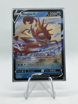 Kingler V 028/172 - Brilliant Stars - Pokemon TCG - NM/M - Image 1