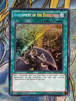 Yugioh Banishment of The Darklords DESO-EN034 Secret Rare 1st Ed NM 2 - Image 1