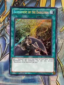 Yugioh Banishment of The Darklords DESO-EN034 Secret Rare 1st Ed NM 1 - Image 1