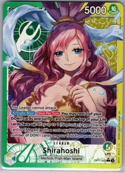 Shirahoshi (Alt Art) OP11-022 English Fist of Divine Speed - One Piece Card - NM - Image 1