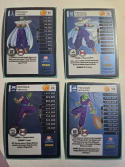 Dragon Ball Z CCG Panini Piccolo Hero Card Lot of 4 S11-S14 English (2015) - Image 1