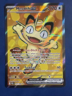 Meowth ex - 107/088 - Ultra Rare - Perfect Order - NM/M - Pokemon Card - Image 1