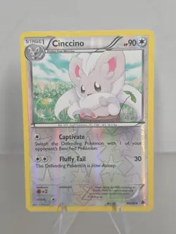 Cinccino 85/98 Reverse Holo Uncommon B&W Emerging Powers Pokemon TCG Card - Image 1