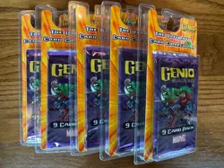 Genio Cards Marvel Booster Pack Lot of 5, 2003. 9 cards in each pack - Image 1