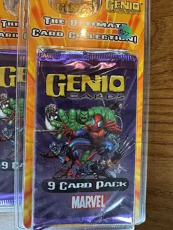 Genio Cards Marvel Booster Pack Lot of 5, 2003. 9 cards in each pack - Image 3