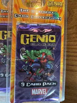 Genio Cards Marvel Booster Pack Lot of 5, 2003. 9 cards in each pack - Image 4