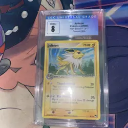CGC 8 Jolteon 2006 POP Series 3 3/17 Holo Pokemon Card - Image 1