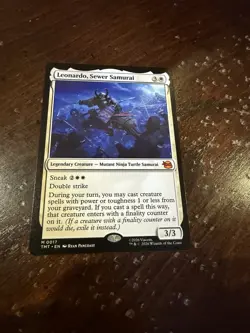 MTG/TMNT Leonardo, Sewer Samurai Legendary Creature M017 Regular Mythic Rare - Image 1