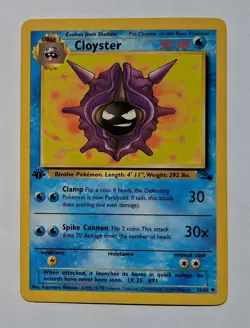 Pokemon - Cloyster - Fossil 32/62 1st Edition - Uncommon - LP - Image 1