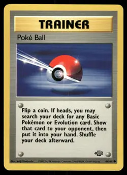 Poke Ball 64/64 Common Jungle Pokemon Unlimited Near Mint - Image 1