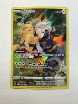 2022 Pokemon SWSH Lost Origin Pikachu Trainer Gallery #TG05/TG30 - Image 1