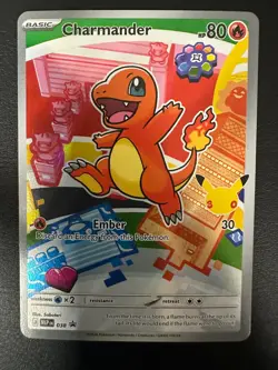 2025 Journey Together Charmander Holo Black Star Promo #MEP EN 038 - Image 1