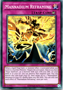 Mannadium Reframing - OP24-EN013 - Super Rare Yugioh - Image 1