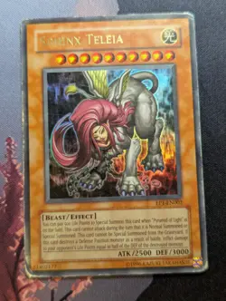YuGiOh Sphinx Teleia Ultra Rare EP1-EN003 - HEAVY PLAYED - Image 1
