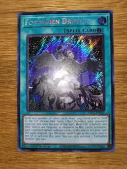 Yugioh Forbidden Droplet RA01-EN064 Secret Rare English 1st Edition - Image 1