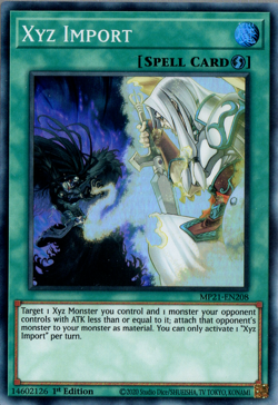 Xyz Import - MP21-EN208 - Super Rare - 1st Edition Yugioh - Image 1