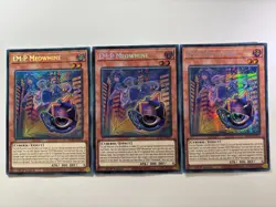 3 x EM:P Meowmine MP25-EN054 Prismatic Secret Rare 1st Edition YuGiOh Playset NM - Image 1