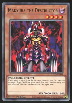 Makyura the Destructor - LED7-EN008 - Rare - 1st Edition Yugioh - Image 1