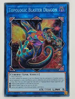 Topologic Blaster Dragon Secret Rare 1st Edition BPRO-EN046 YuGiOh Card - Image 1