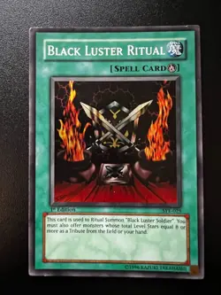 Black Luster Ritual SYE-025 Super Rare 1st Edition Heavily Played Yugioh - Image 1