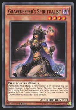 Gravekeeper's Spiritualist - SOFU-EN013 - Common - 1st Edition Yugioh - Image 1