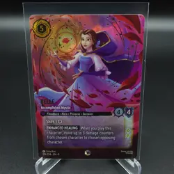Disney Lorcana Belle - Accomplished Mystic (Enchanted) 226/204 Fabled 2025 - Image 1