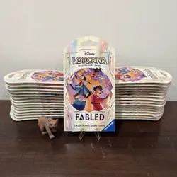 SET OF 30 Disney Lorcana Fabled Sleeved Booster Pack SEALED NEW - Image 1