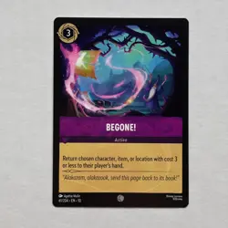 Begone! 61/204 Disney Lorcana Whispers in the Well Regular Common Card NM - Image 1