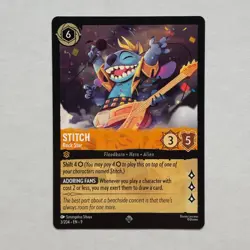 Stitch 3/204 Disney Lorcana Fabled Regular Super Rare Card NM - Image 1