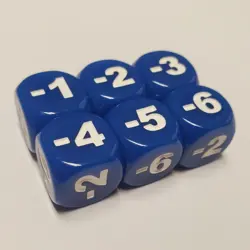 6x Disney Lorcana Damage Counter Game Token Dice for Disney Lorcana TCG - Image 1