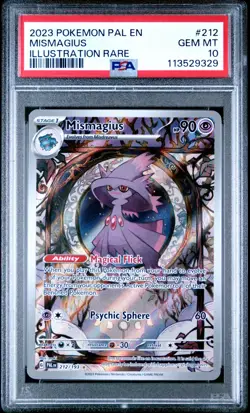 Mismagius 212/193 Paldea Evolved Illustration Rare Pokemon TCG PSA 10 - Image 3